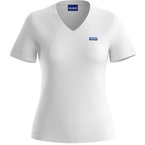 HUGO - Blue T-shirt Classic V - Wit - Korte Mouwen