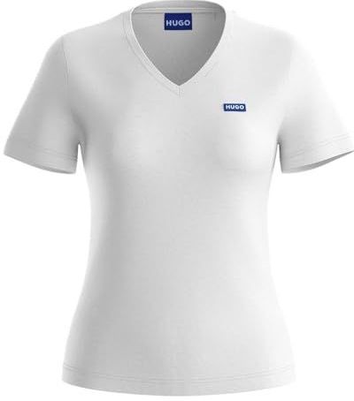 HUGO - Blue T-shirt Classic V - Wit - Korte Mouwen