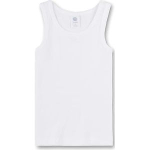 Sanetta Jongens onderhemd | Hoogwaardig en duurzaam onderhemd voor jongens van biologisch katoen. Ondergoed voor jongens, wit, 116 cm