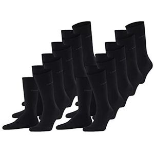 ESPRIT Heren Sokken Solid 10-Pack M SO Organisch Katoen Dun eenkleurig Multipack 10 Paar, Zwart (Black 3000), 40-46