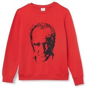 DeFacto Sweatshirt voor jongens, rood, 8-9 Jaar