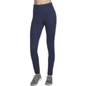 Skechers Gostretch Diamond Brushed Fl Hw Legging voor dames, marineblauw, XL