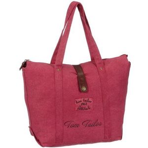 TOM TAILOR Acc Riva 10850 damesshopper, 44 x 14,5 x 30 cm (b x h x d), Rood rood 40, One Size