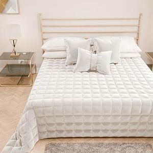 PETTI Artigiani Italiani - Dekbed voor eenpersoonsbedden van zacht en warm fluweel, lente en herfst, sprei voor eenpersoonsbed, 100% Made in Italy