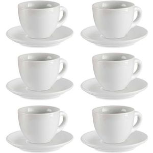 San Ignacio - VESSIA - Set van 6 Koffiekopjes - Wit - Porselein