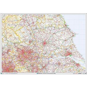 Postcode Sector Map - (S13) - Yorkshire - Wandkaart-Kunststof gecoat