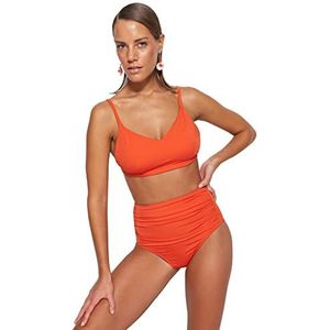 Trendyol Vrouwen Bralette Knit Bikini Top,Granaatappel Bloem,40, Granaatappel Bloem, 44