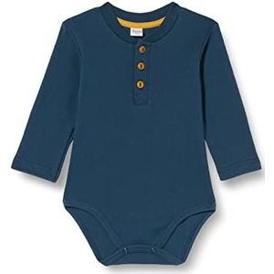 Pinokio Bodysuit Polo Long Sleeve Secret Forest, 100% katoen, Navy Blue, Jongens 62-92 (86), Navy Blue Secret Forest, 86 cm