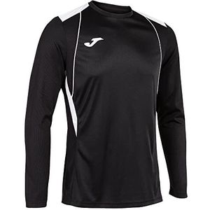 Joma Championship VII T-shirt voor heren (1 stuk), Zwart Wit, 4-5 años