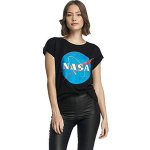 Mister Tee Dames Ladies NASA Insignia Tee T-shirt, zwart, XL