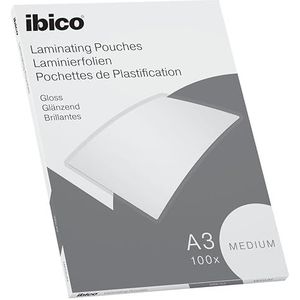 Ibico Basics A3 Lamineerhoezen, Medium, 100 Stuks, Glanzend, Glashelder, 627312