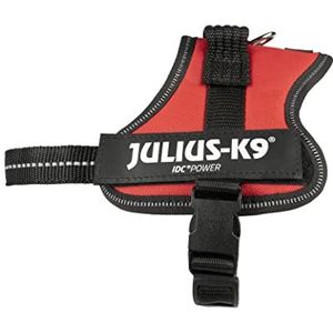 Julius-K9, 162R-MM, K9-powerharnas, maat: XS/Mini-Mini, rood