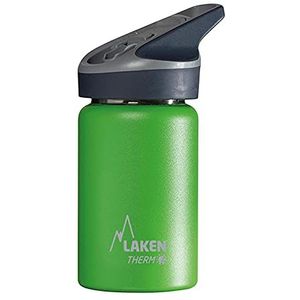 Laken Jannu thermische waterfles met vacuümisolatie met dubbele roestvrijstalen wand 18/8. Tot 24 uur koud, groen, 350 ml
