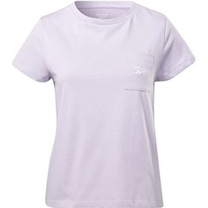 Reebok Dames Identity T-Shirt, Blauw, M, Blauw, XL