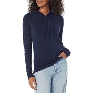 Amazon Essentials Dames Soft Touch Hooded Pullover Trui, Marine, Large