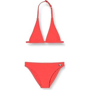Haute pression Tweedelige set voor meisjes, effen, bikini, Neon koraal., 14 Jaren