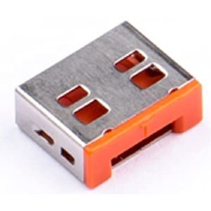 SMARTKEEPER Port Lock USB-A Port Lock (100 x USB A-poortsloten zonder sleutel, oranje)
