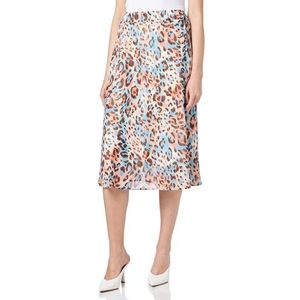 NAEMI Damesrok met luipaardprint 19229625-NA01, beige meerkleurig, S, Beige meerkleurig, S