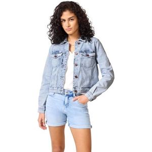 Street One - Studio - Denim Jack - Blauw - Gebleekte Look