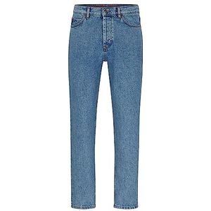 HUGO Heren 634 Blue Tapered-Fit Jeans van comfortabel stretch-denim, Bright Blue430, 36W x 34L