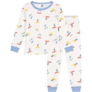 Petit Bateau Pyjama voor kinderen en jongeren, Wit/Veelkleurig., 6 Jaar