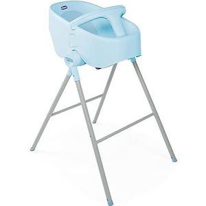 Chicco - Babybadje Bubble Nest - Hoge Badstoel voor Douche - Stoeltje voor Badkuip - Vanaf Geboorte tot 11 kg - Lichtblauw