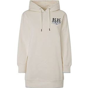 Pepe Jeans Mia Jurk voor dames, Wit (Mousse), XS
