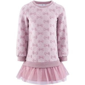 happy girls - Jurk - Eosine / Roze Gemêleerd - Sweatstof - Korte Mouwen