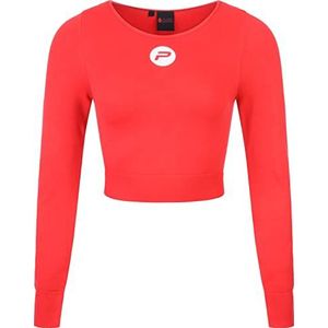 Pure2Improve - Sport Top - Rood - Dames - Lange Mouwen