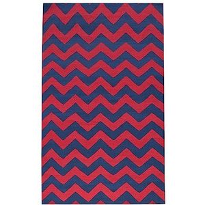 Kilim JP 11106 blauw/rood, 160 x 240 cm