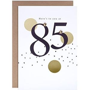Hallmark 85e verjaardagskaart - Hedendaags op tekst gebaseerd cirkelontwerp