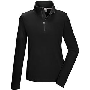 killtec dames Fleece shirt met opstaande kraag en ritssluiting KSW 101 WMN FLC SHRT, schwarz, 48, 40880-000