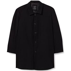 JP1880 - Tussenjas - Zwart - Klassieke Mantel - Licht Gevoerd