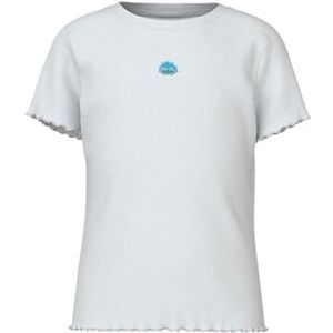 NAME IT Nkfvivemma Ss Slim Top voor meisjes, wit (bright white), 122-128