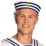 Boland 44355 - Muts Matrose, Navy Sailor, Seeman, Zeevarders, Marine, voor volwassenen, accessoires, hoofdbedekking, kostuum, themafeest, carnaval