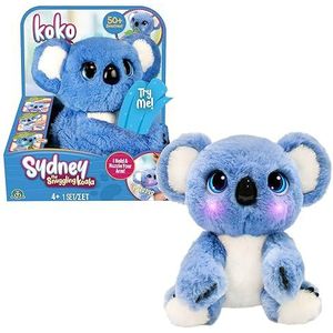 KOKO CALINS, GIOCHI PREZIOSI, MYC00 Interactief pluche dier Koala met + 50 reacties, 26 cm, knuffelt, bewegingen, geluiden en lichten, vanaf 4 jaar, speelgoed voor kinderen vanaf 4 jaar