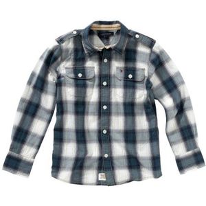 Tommy Hilfiger jongens overhemd/vrije tijd BJ57100966 / BENSON CHECK MINI SHIRT L/S