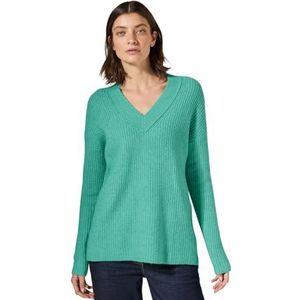 Cecil - B303029 - Lange V-hals - Aventurijn Green Melange - Dames