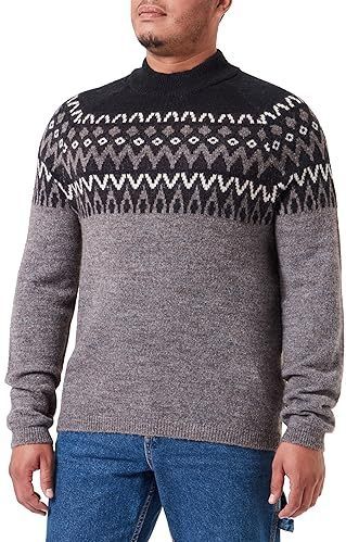 Casual Friday Trui  aardetinten / donkergrijs / wit