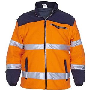 Hydrowear 04026010F Feldkirchen Polar Fleece Jack, 100% polyester, grote maat, Hi-Vis Oranje/Navy