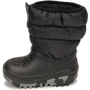 Crocs Jongens Unisex Kids Classic Neo Puff Boot T Fashion, Zwart, 4 UK Kind, Black