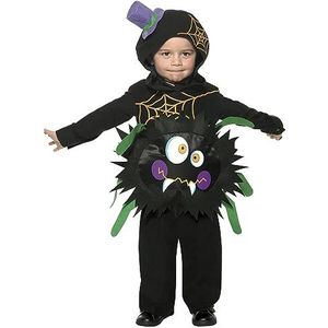 Crazy Spider Costume, Black, with Tabard & Hood, (T2)