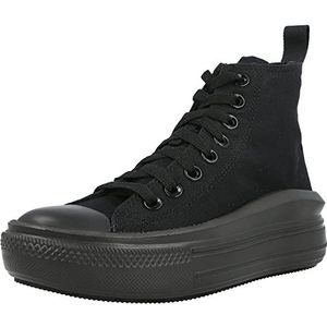 Converse Chuck Taylor All Star Move Platform Sneaker voor jongens, Zwart Zwart Dk Smoke Grijs, 11.5 UK