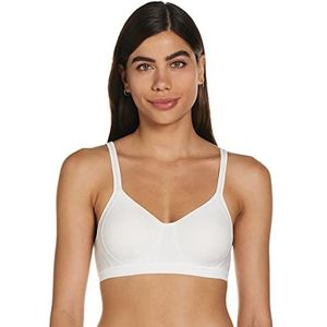 Hanes X-Temp Mesh voor dames, volledige dekking, verkoelend draadloos converteerbaar, comfortabele draadloze T-shirtbeha, Kleur: wit, L