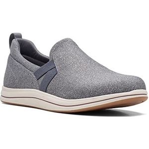 Clarks dames Breeze BaliLoafer Flat, Donker Grijs Textiel, 6
