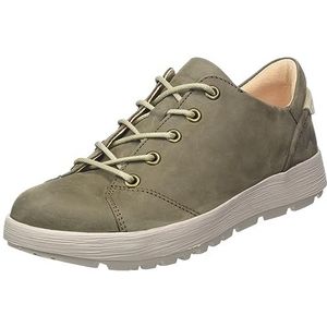 Think! Comoda duurzame uitneembare binnenzool, lage veterschoenen voor dames, 3000 taupe combi, 36 EU