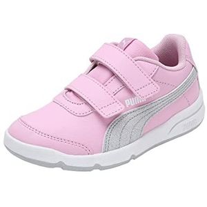 PUMA Stepfleex 2 SL Ve Glitz Fs V I Sneaker baby meisjes, lichtroze, zilver, wit, grijs, paars, 33 EU