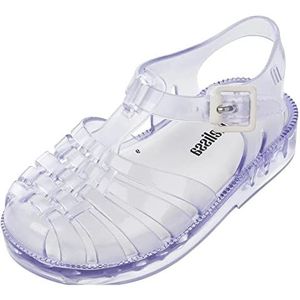 melissa Mini Possession BB platte sandalen voor meisjes, Transparant, 21 EU