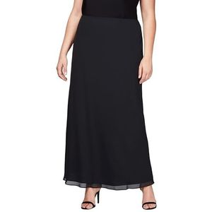 Alex Evenings womens A-line Dress (Petite Regular Plus Sizes) Skirt, Black, 2X US