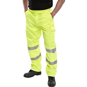 Hi Vis Viz High broek geel Teflon gecoat GO/RT,